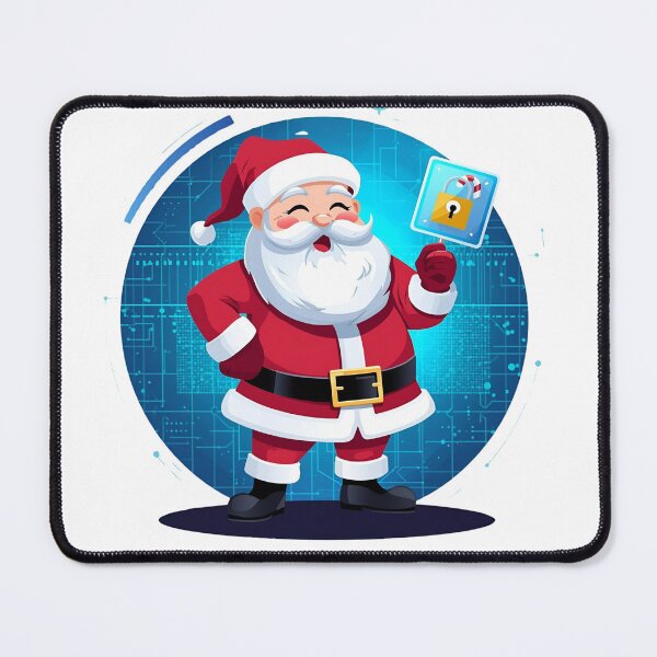 Item preview, Santa Claus Cyber Password Security Art designed and sold by flagshiptee.