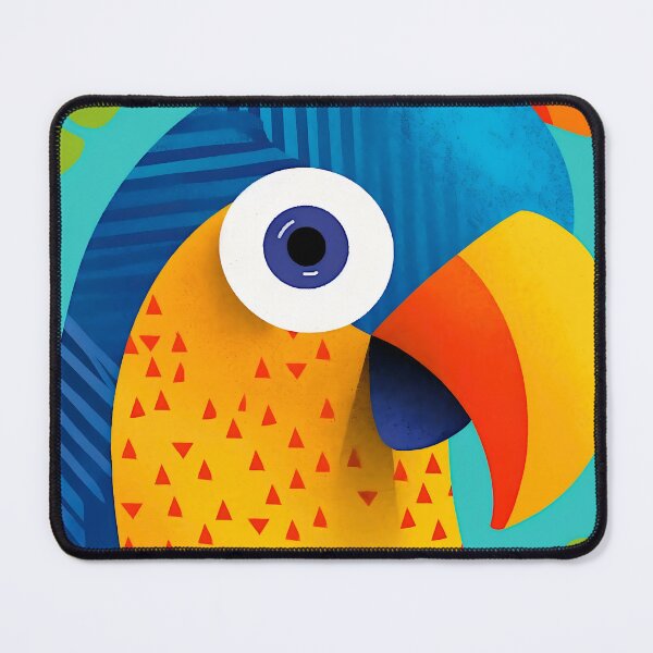Item preview, A MINIMAL COLORFUL PARROT designed and sold by infinitearte.