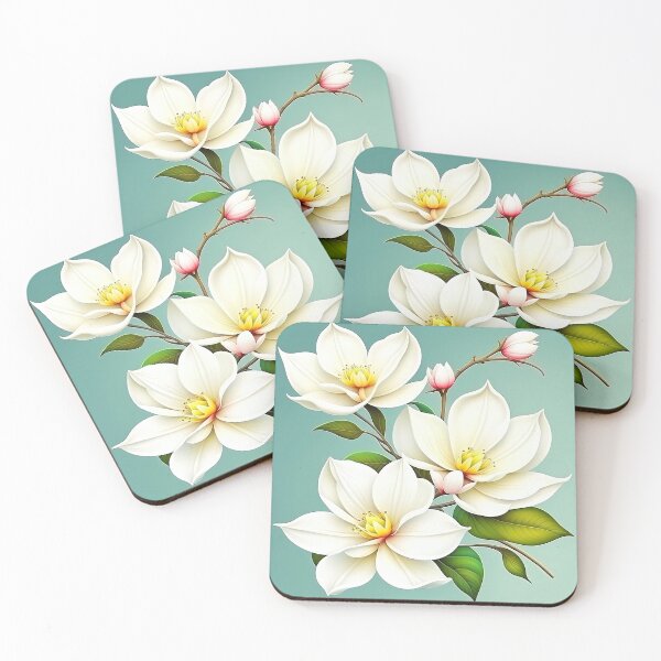 Item preview, Beautiful Tropical Blooming Magnolia designed and sold by LanaGustavsson.