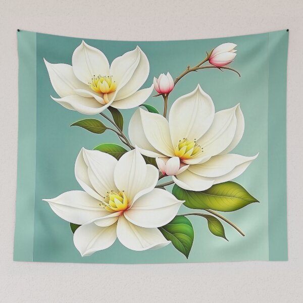 Item preview, Beautiful Tropical Blooming Magnolia designed and sold by LanaGustavsson.