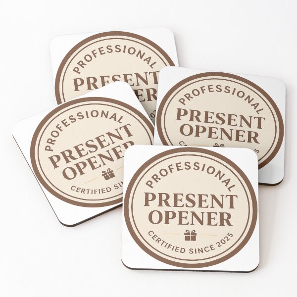 Item preview, Professional Present Opener – Certified Holiday Badge Edition designed and sold by LoveNLaughterCo.