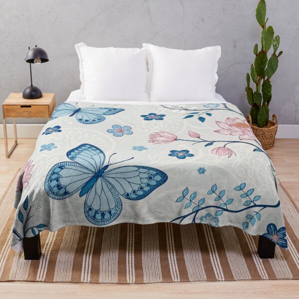 Item preview, Blue butterflies symbols of new beginnings hope and faith . designed and sold by Lucky 777.