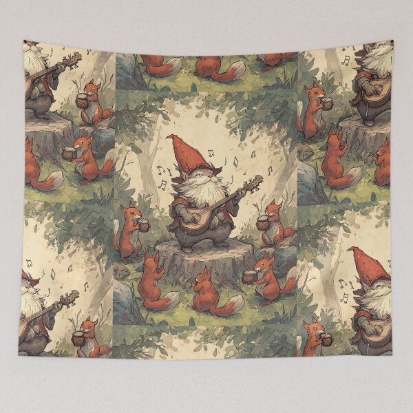 Item preview, Whimsy Gnome: Gnome's Acorn Orchestra Performance designed and sold by bapupa.