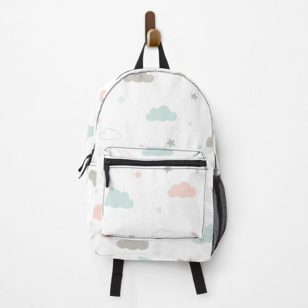 Item preview, Pastel clouds and stars seamless pattern designed and sold by NadiiArt.