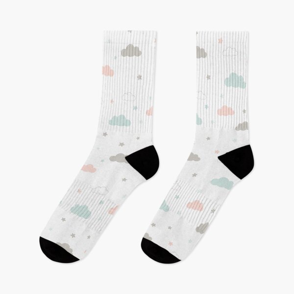 Item preview, Pastel clouds and stars seamless pattern  designed and sold by NadiiArt.