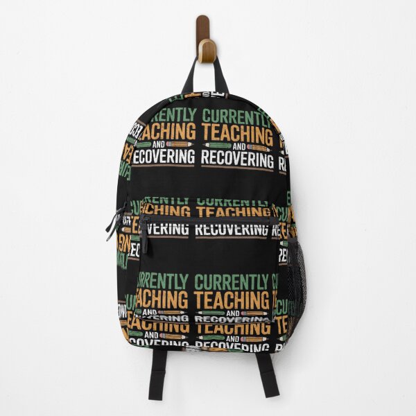 Item preview, Currently Teaching And Recovering Funny Teacher Quote designed and sold by FreshVibe Prints.
