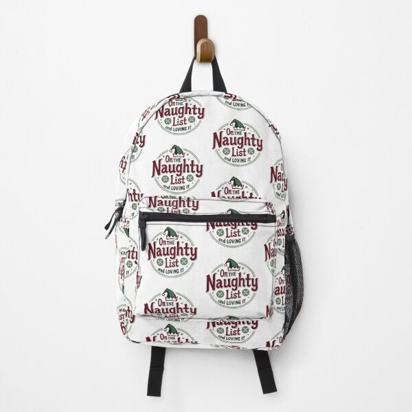 Item preview, On The Naughty List And Loving It | Funny Christmas Quote designed and sold by Katedesignz.