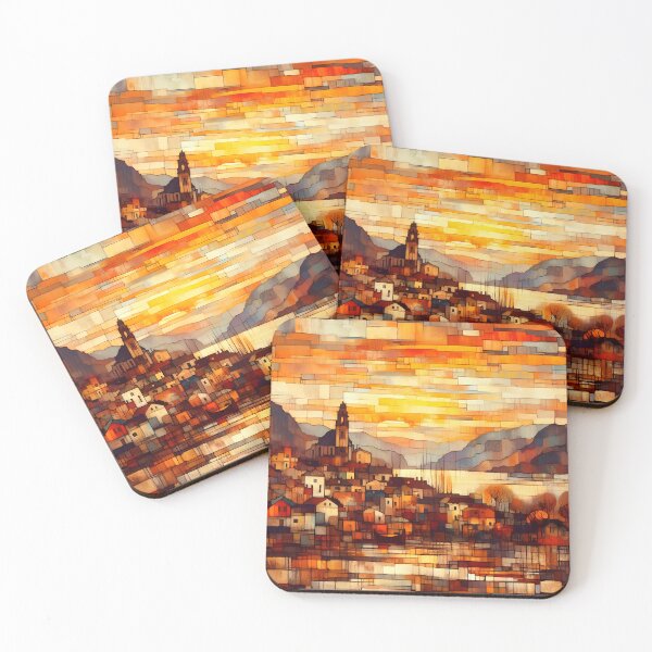 Item preview, The Cretan Sun | Geometric Sunrise Art from Greece designed and sold by Stoneflower-Art.