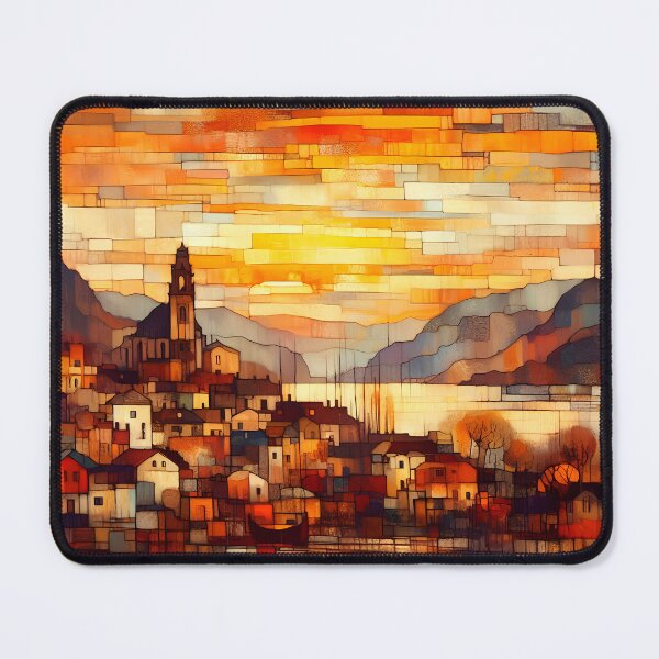Item preview, The Cretan Sun | Geometric Sunrise Art from Greece designed and sold by Stoneflower-Art.