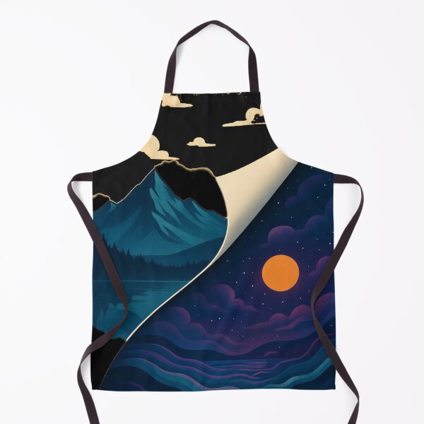 Item preview, Day & Night Mountain T-Shirt – Nature Landscape Aesthetic Tee designed and sold by KDesignCrafts.