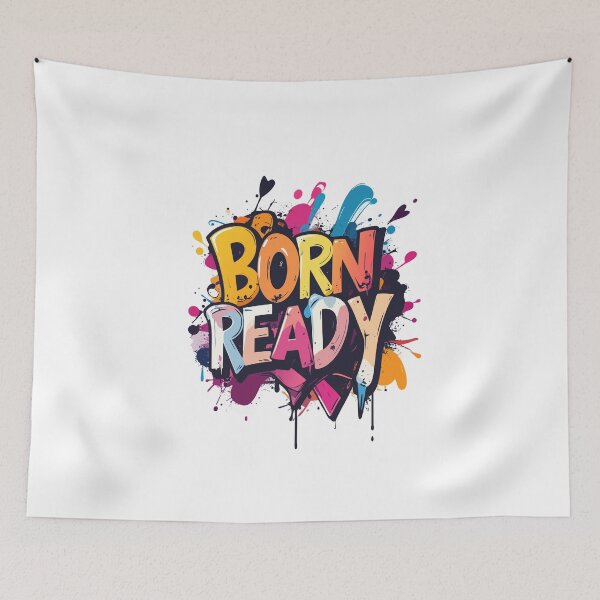 Item preview, Funny Born Ready T-Shirt, Sarcastic Introvert Humor Quote Gift designed and sold by SylwiaPrint.