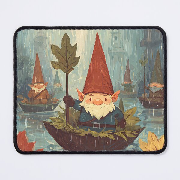 Item preview, Whimsy Gnome: Gnome's Leaf Boat Regatta designed and sold by bapupa.