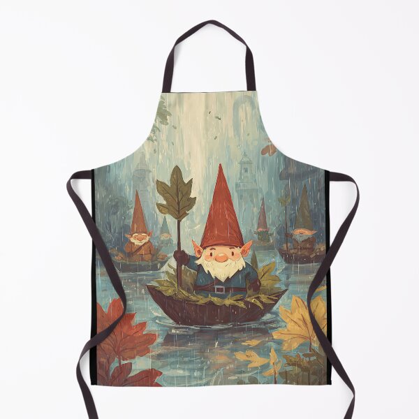 Item preview, Whimsy Gnome: Gnome's Leaf Boat Regatta designed and sold by bapupa.