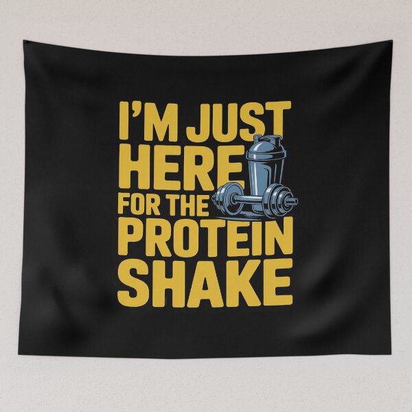 Item preview, I’m Just Here for The Protein Shake Gym Workout Fitness designed and sold by HaileyRobel.