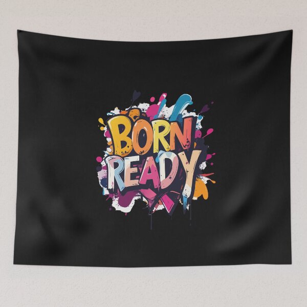 Item preview, Funny Born Ready T-Shirt, Sarcastic Introvert Humor Quote Gift designed and sold by SylwiaPrint.