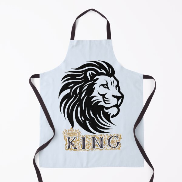 Item preview, Lion Majesty Apron™ | Premium Bold Lion Graphic Chef & Kitchen Apron designed and sold by Pixel Craft Print.