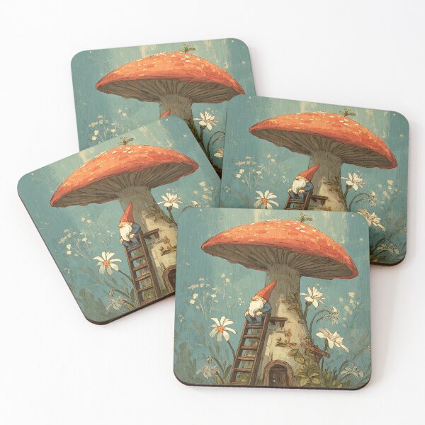 Item preview, Whimsy Gnome: Gnome's Mushroom Home Makeover designed and sold by bapupa.