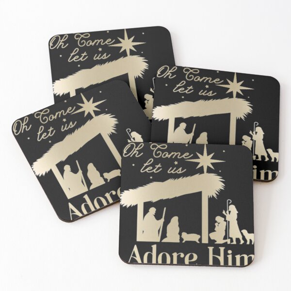 Item preview, us o him merry retro christmas funny let come adore classic vintage designed and sold by MelissaroBoxley.
