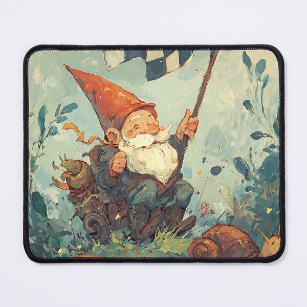 Item preview, Whimsy Gnome: Gnome's Snail Race Spectacle designed and sold by bapupa.