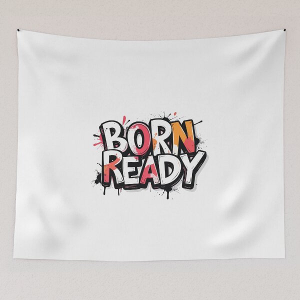 Item preview, Funny Born Ready T-Shirt, Sarcastic Introvert Humor Quote Gift designed and sold by SylwiaPrint.