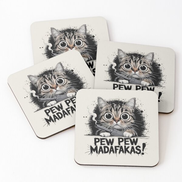 Item preview, Pew Pew Madafaka, Because sometimes chaos just looks adorable. designed and sold by EdgeDrip.