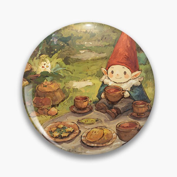 Item preview, Whimsy Gnome: Gnome's Teeny Tiny Tea Party designed and sold by bapupa.