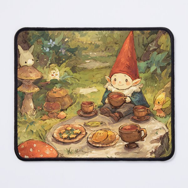 Item preview, Whimsy Gnome: Gnome's Teeny Tiny Tea Party designed and sold by bapupa.
