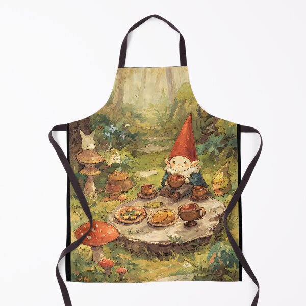 Item preview, Whimsy Gnome: Gnome's Teeny Tiny Tea Party designed and sold by bapupa.