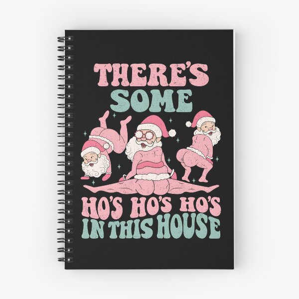 Aperçu de l'œuvre Père Noël nu de Noël rétro Il y a du Ho Ho dans la maison créée et vendue par ModaPriNTonv.