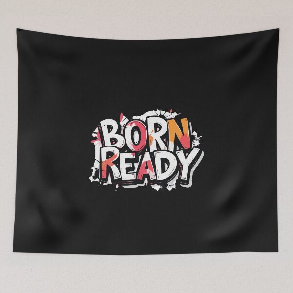 Item preview, Funny Born Ready T-Shirt, Sarcastic Introvert Humor Quote Gift designed and sold by SylwiaPrint.