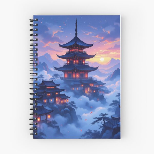 Item preview, Pagoda Dreams – Zen stillness meets cinematic glow in a world of light, mist & tradition designed and sold by FotoworldEdel.