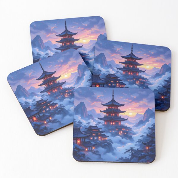 Item preview, Pagoda Dreams – Zen stillness meets cinematic glow in a world of light, mist & tradition designed and sold by FotoworldEdel.