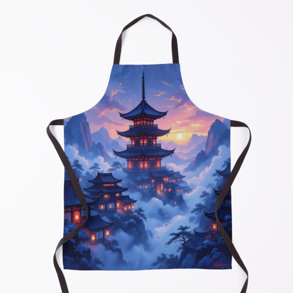 Item preview, Pagoda Dreams – Zen stillness meets cinematic glow in a world of light, mist & tradition designed and sold by FotoworldEdel.