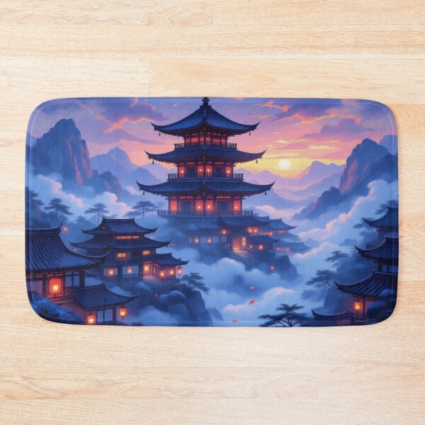 Item preview, Pagoda Dreams – Zen stillness meets cinematic glow in a world of light, mist & tradition designed and sold by FotoworldEdel.