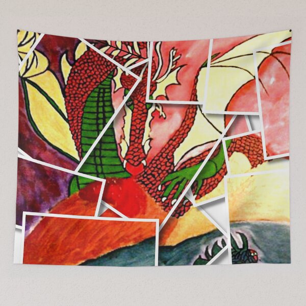 Item preview, Fire and Water Dragon designed and sold by Gluecknika.
