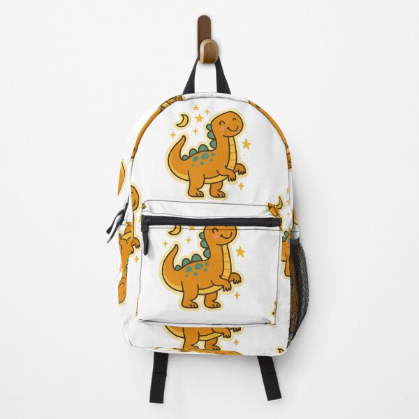 Item preview, Apatosaurus Joy – Cute Retro Dinosaur Sticker for Kids & Dreamers designed and sold by Meta Mirage .