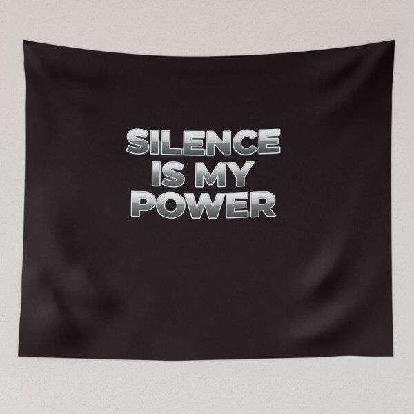 Item preview, Silence Is My Power – Transparent Dark Motivational Typography designed and sold by Happyfreedom.