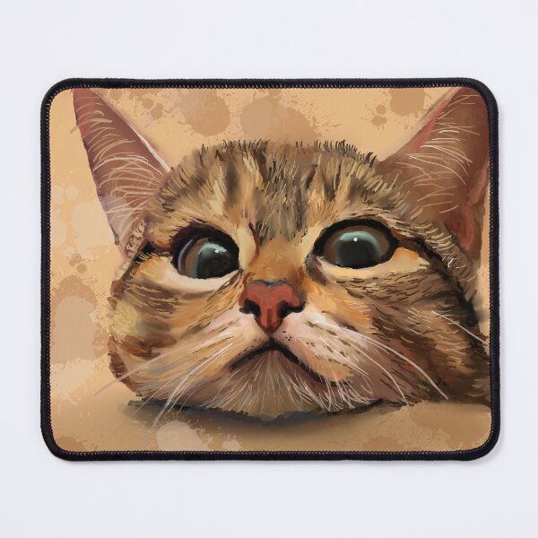 Item preview, Funny Curious Cat Face Illustration – Cute Tabby Art for Cat Lovers designed and sold by jassoart.