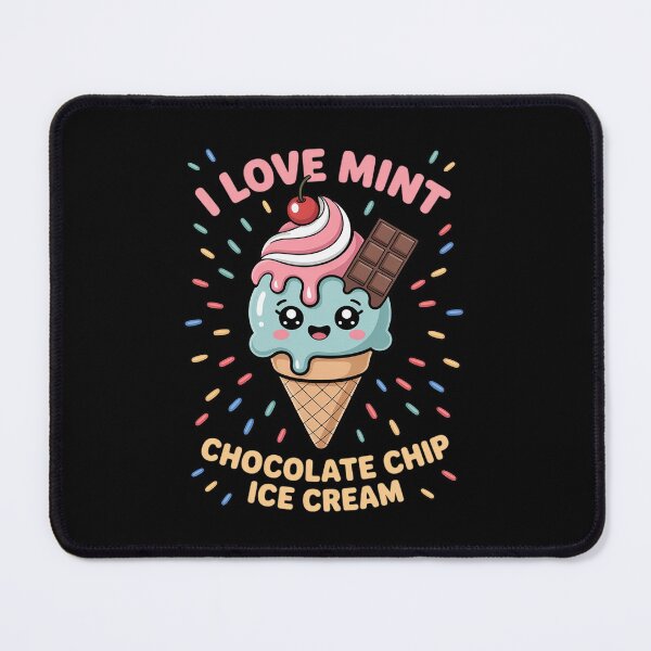 Item preview, I Love Mint Chocolate Chip Ice Cream Lover Men Women Gifts designed and sold by RayArmstrong.