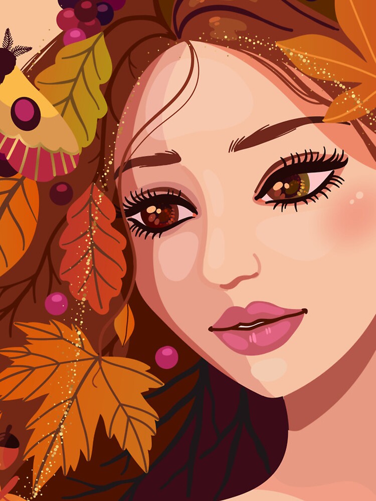 Thumbnail 4 of 4, iPhone Case, Fall Lady designed and sold by AnaMariaCreates.