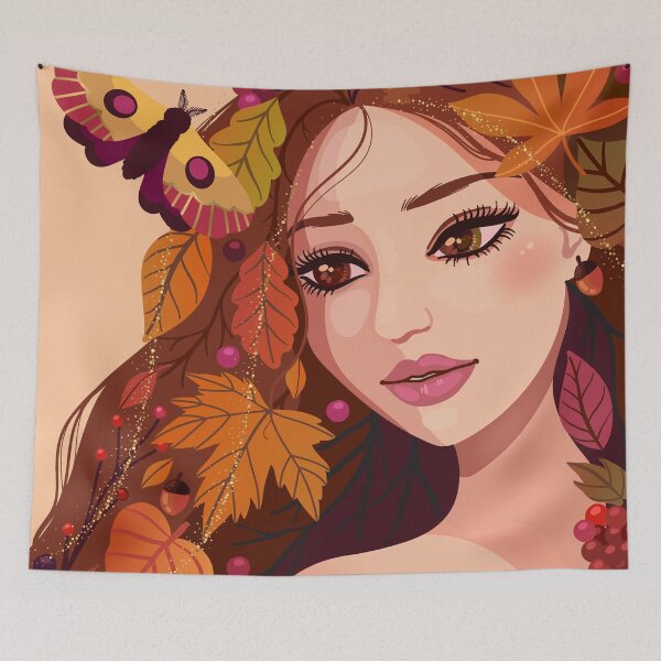 Item preview, Fall Lady designed and sold by AnaMariaCreates.