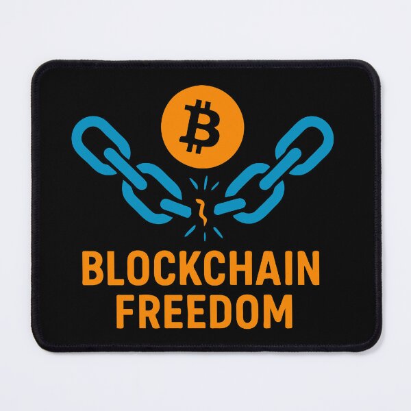Item preview, "BLOCKCHAIN FREEDOM – Break the Chains of Centralization" designed and sold by BitCrop.