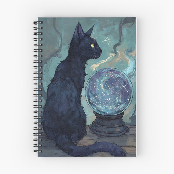 Item preview, Witchy Aesthetic: Black Cat's Starry Divination designed and sold by bapupa.