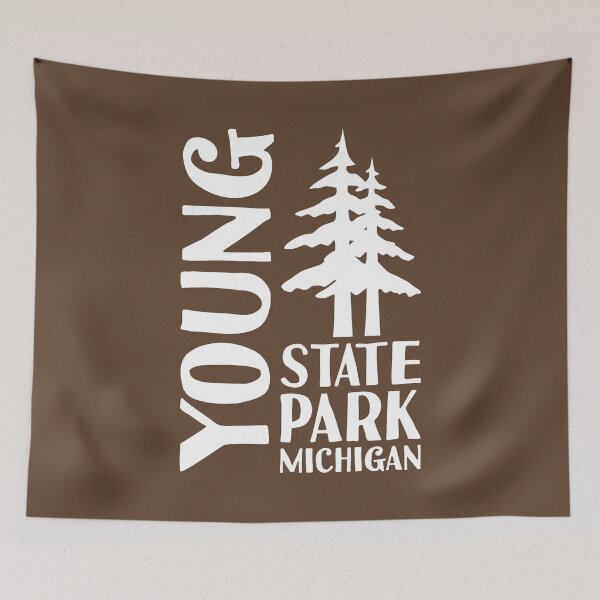 Item preview, Young State Park Michigan Pines W designed and sold by bivenart.