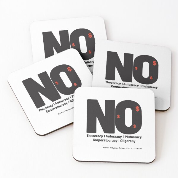 Item preview, NO to Greed. YES to Humanity. | Art for a Human Future designed and sold by LauraPritchard.
