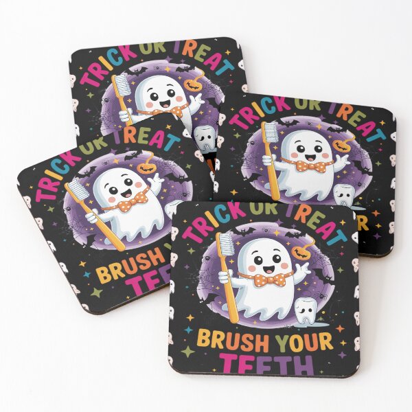 Item preview, Trick Or Treat Brush Your Teeth Halloween Cute Dentist designed and sold by RoyTill0Art.