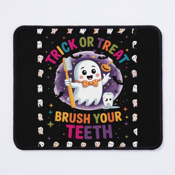 Item preview, Trick Or Treat Brush Your Teeth Halloween Cute Dentist designed and sold by RoyTill0Art.