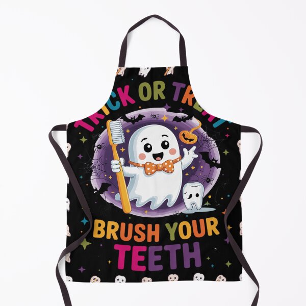 Item preview, Trick Or Treat Brush Your Teeth Halloween Cute Dentist designed and sold by RoyTill0Art.