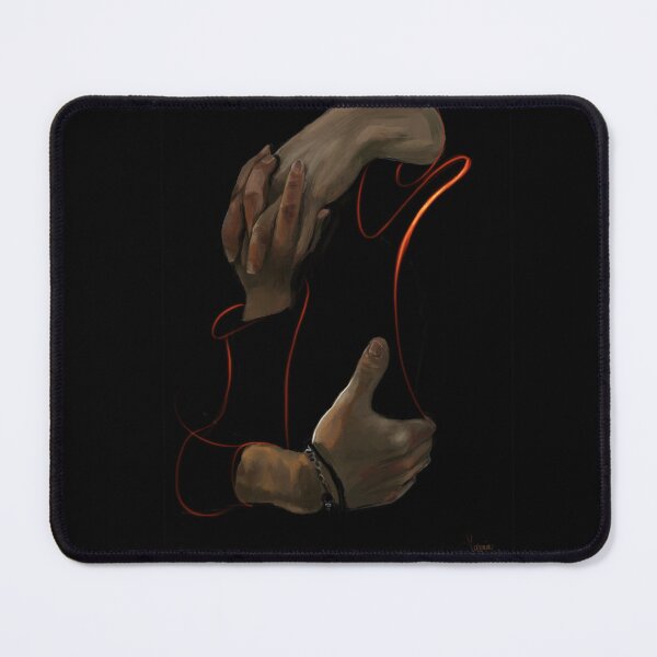 Item preview, Surreal Floating Hands Digital Painting – Emotional Art with Red Strings designed and sold by jassoart.