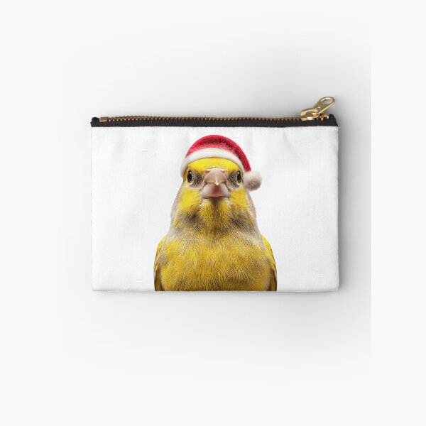 Item preview, Canary Bird with Santa Hat – The Golden Voice of Christmas designed and sold by LazyOwlStore.